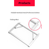 XT-XINTE 1x Foldable Laptop Stand Holder For MacBook Pro Aluminum Cooling Bracket Universal Protable Holder 10 -15  Notebook Tablet PC