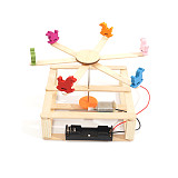 FEICHAO Physics Electrical Teaching Circuits Carousel Model DIY Kits Toys Assembly Wood Development Children Educational Experiment for STEM