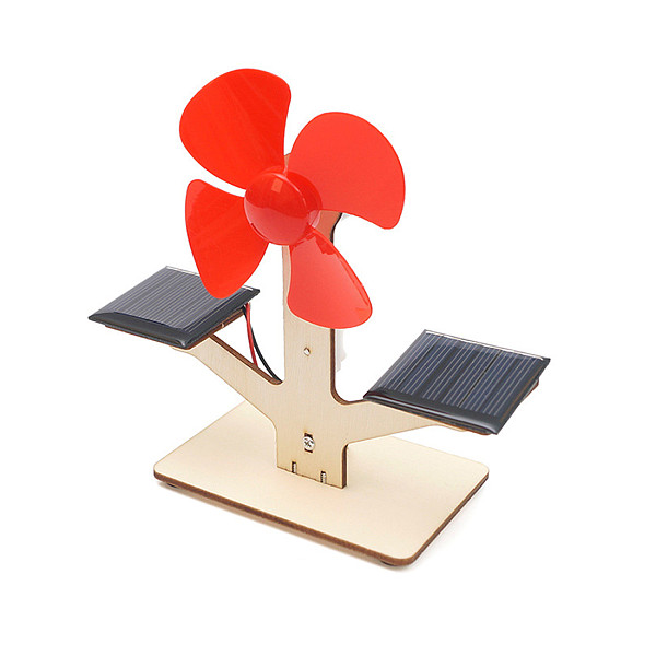 Feichao DIY Solar Powered Wooden Small Windmill Model 3D Puzzle Woodcraft Electric Educational Children Kids Toys for STEM Material Kit