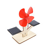 Feichao DIY Solar Powered Wooden Small Windmill Model 3D Puzzle Woodcraft Electric Educational Children Kids Toys for STEM Material Kit
