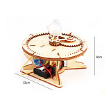 FEICHAO DIY Science Toys Solar System Model Wooden Astronomy Sun Earth Moon Planet School Educational Experiment Kids Electric STEM Kits