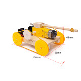 Feichao DIY Handmade Assemble Wooden Car Tank Kit Science Model Experiment Invention Puzzle Material Children's Education Toy Gift for STEM