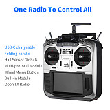 Jumper-XYZ T16 Pro Hall V2 Gimbal Open Source Built-in Module Multi-Protocol Radio Transmitter 2.4G 16CH 4.3  LCD with QWINOUT Switch Stick TPU Protector Cover w/Battery