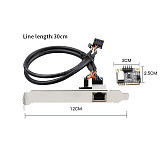 XT-XINTE New M.2 B-Key M-key to RJ45 Ethernet 1000Mbps Adapter / MINI PCIE Gigabit Network Adapter Card with RTL8111H Chip 10/100/1000M