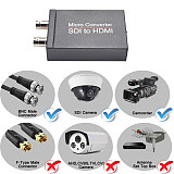 XT-XINTE Video Micro Converter for SDI to HDMI / HDMI to SDI Adapter with Power Mini 3G HD SD-SDI Audio Auto Format Detection for Camera