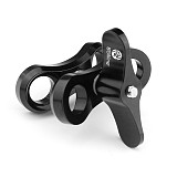 BGNING Aluminum Alloy Dual-handed Photography Diving Bracket Adjustable Bracket for GOPRO and other Sports Cameras SLR Camera D40 12 inch Buoyancy Arm