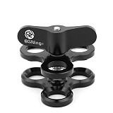 BGNING Aluminum Alloy Dual-handed Photography Diving Bracket Adjustable Bracket for GOPRO and other Sports Cameras SLR Camera D40 12 inch 14 inch Buoyancy Arm Photography Accessories