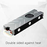 JEYI Cooling Warship Xiaolong Pro M.2 SSD Cooler for NVME NGFF PWM Fan Alu Sheet Thermal Conductivity Silicon Heatsink Radiator