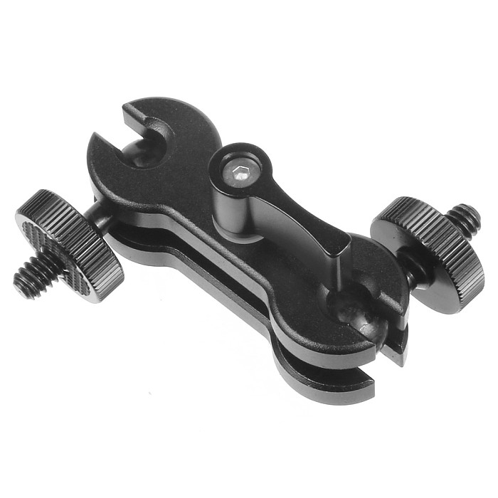 For DJI OSMO 360 GoPro13 SLR Camera Magic Arm Adapter Dual Ball Head Hot Shoe DSLR Camera Accessory for Monitor Gimbal Bracket