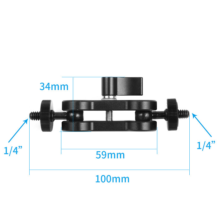 For DJI OSMO 360 GoPro13 SLR Camera Magic Arm Adapter Dual Ball Head Hot Shoe DSLR Camera Accessory for Monitor Gimbal Bracket