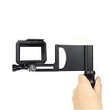 BGNing Aluminum Gimbal Splint Adapter Plate with 1/4 Tripod Mount Handle Hand Grip for GOPRO8 GOPRO MAX DJI MOZA Action Camera Selfie Device