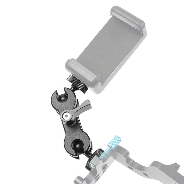 For DJI OSMO 360 GoPro13 SLR Camera Magic Arm Adapter Dual Ball Head Hot Shoe DSLR Camera Accessory for Monitor Gimbal Bracket