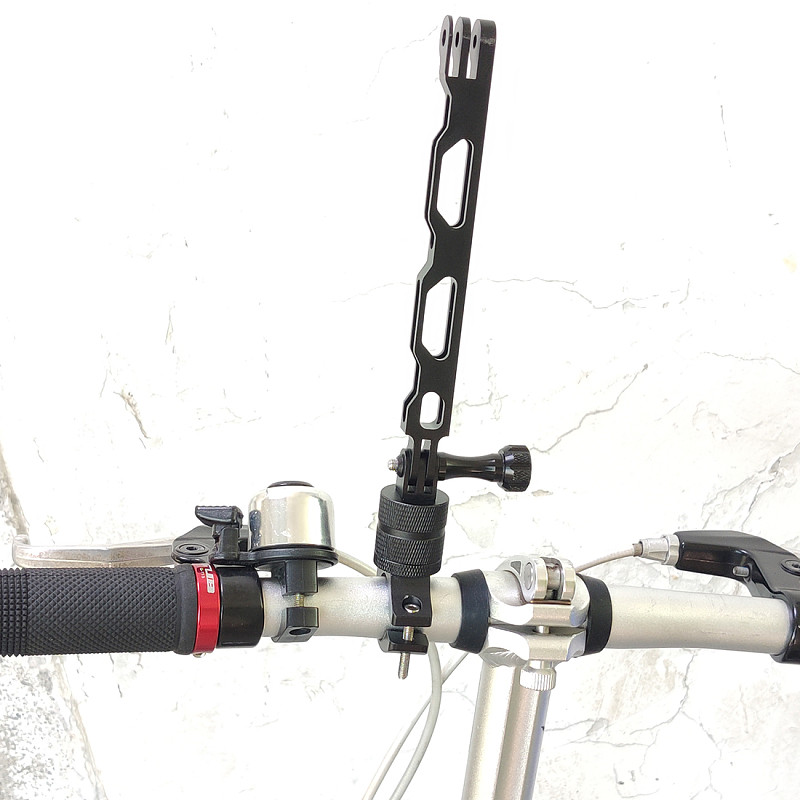 BGNing Bike Handlebar Mount Extension Arm Set Aluminium Bracket 1/4 Mini Tripod Adapter for Gopro Xiaomi XiaoYi SJCAM Action Camera