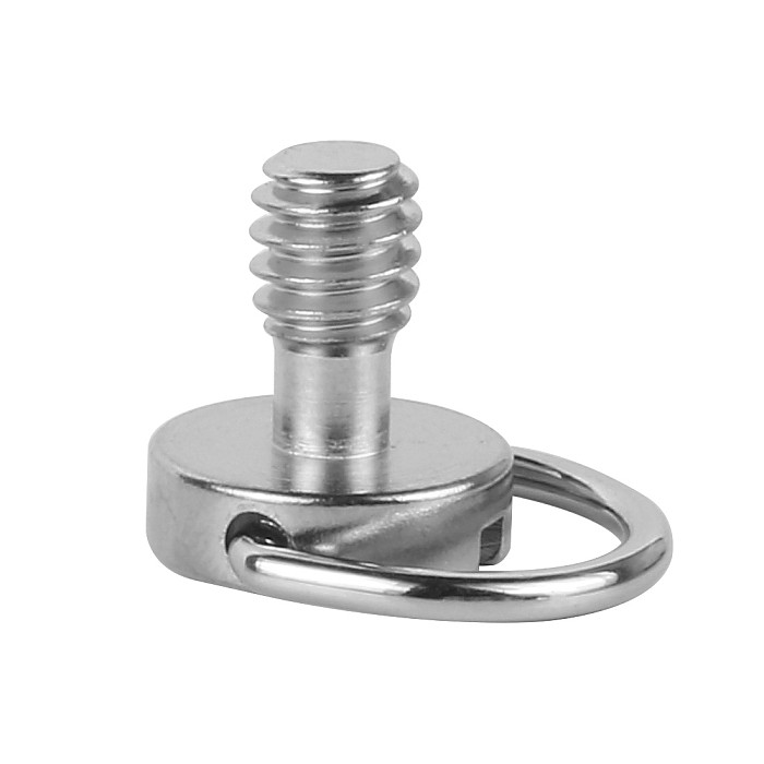 BGNING 10pcs Universal Aluminum alloy Metal Camera Quick Release Plate D-Ring Screw Thread 1/4 Screw For DSLR Camera