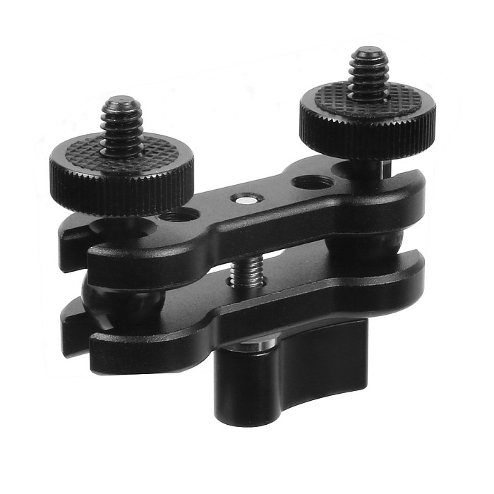 For DJI OSMO 360 GoPro13 SLR Camera Magic Arm Adapter Dual Ball Head Hot Shoe DSLR Camera Accessory for Monitor Gimbal Bracket