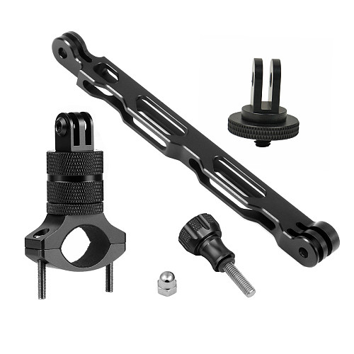 BGNing Bike Handlebar Mount Extension Arm Set Aluminium Bracket 1/4 Mini Tripod Adapter for Gopro Xiaomi XiaoYi SJCAM Action Camera