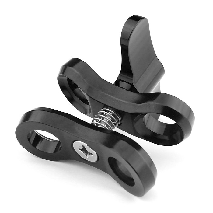 BGNING Aluminum Alloy Dual-handed Photography Diving Bracket Adjustable Bracket for GOPRO and other Sports Cameras DSLR Camera D60 10 inch Buoyancy Arm