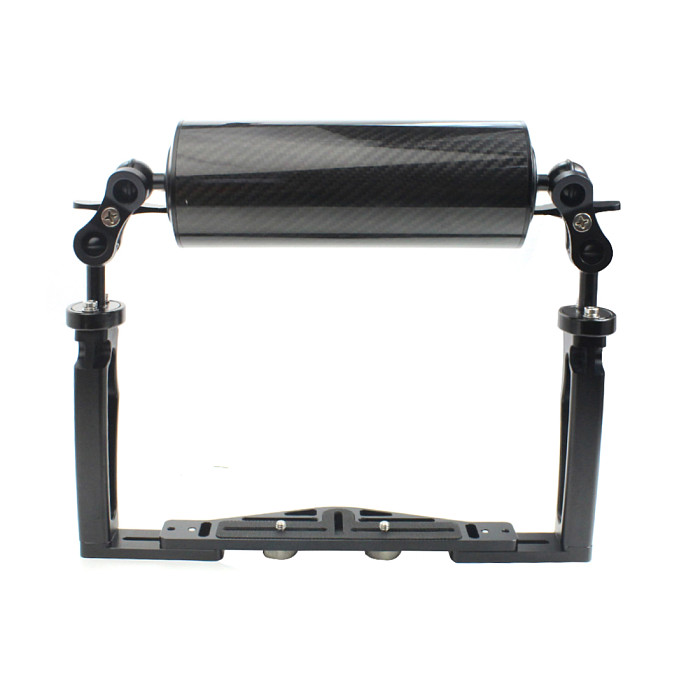 BGNING Aluminum Alloy Dual-handed Photography Diving Bracket Adjustable Bracket for GOPRO and other Sports Cameras DSLR Camera D60 10 inch Buoyancy Arm