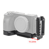 BGNING L Type Quick Release Plate for Sony A6600 Camera with Double Aka Port Aluminium Alloy Pro Plate for Sony A6600