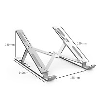 XT-XINTE Aluminum Alloy Laptop Stand Adjustable Folding Non-slip for MacBook Pro Air iPad Pro DELL HP Notebook Tablet PC Bracket HolderFoldable Desktop Notebook Tablet Holders