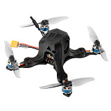 JMT OctopusX1 127mm FPV Racing Drone BNF with Carbon Fiber Frame MiniF4 Flight Controller 20A 4 in 1 ESC 450mAh Battery Frsky Version