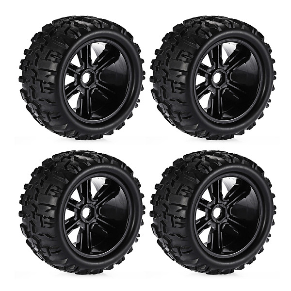 FEICHAO 4PCS Toy Car wheels & Tires for Redcat Hsp Kyosho Hobao Hongnor Team Losi GM DHK HPI 1/8 Monster Truck RC Car