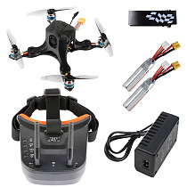 JMT OctopusX1 127mm FPV Racing Drone BNF with MiniF4 Flight Controller 20A 4 in 1 ESC 450mAh Battery LST-009 FPV Goggles Frsky Version