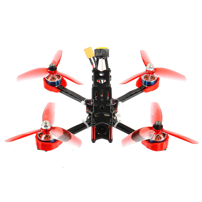 JMT F4 X1 175mm FPV Racing Drone 2-4S Quadcopter BNF Frsky Version with GHF411AIO Flight Controller XT1806-2500KV Motors Ratel 1200TVL FPV Camera Supra-VTX FD800 RX