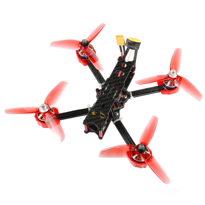 JMT F4 X1 175mm FPV Racing Drone 2-4S Quadcopter BNF Frsky Version with GHF411AIO Flight Controller XT1806-2500KV Motors Ratel 1200TVL FPV Camera Supra-VTX FD800 RX