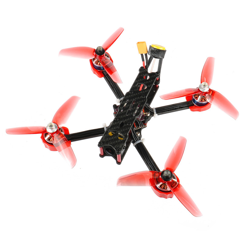 JMT F4 X1 175mm FPV Racing Drone 2-4S Quadcopter BNF Frsky Version with GHF411AIO Flight Controller XT1806-2500KV Motors Ratel 1200TVL FPV Camera Supra-VTX FD800 RX