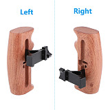 FEICHAO DSLR Wood Wooden Left Hand Handle Grip Camera Photography Accessories for SLR Camera Rabbit Cage