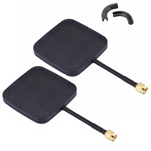 JMT 5.8G 14DBI High Gain Mushroom /  Flat Panel FPV Antenna RP-SMA with 3D Print PLA Antenna Protective Cover 4MM For Receiver RX FPV Racing Drone
