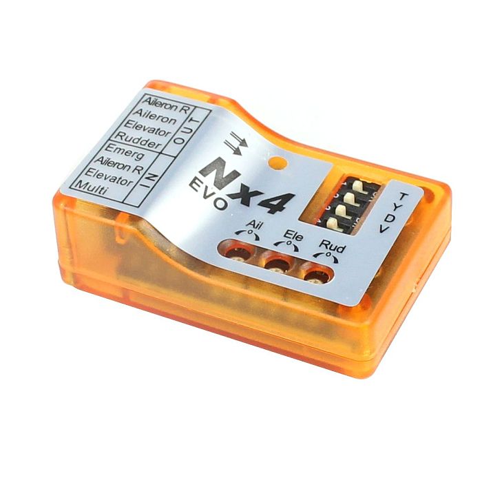 FEICHAO NX4 EVO Flight Controller 3D Flight Gyroscope Balance For Fixed-wing Aircraft Support Rate/Hold/Gyro Off Mode