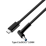 XT-XINTE Laptop PD USB 3.1 Charging Cable TYPE-C Male to DC Male Adapter 65W Fast Charger Jack 1.5M decoy Trigger for DELL HP Acer PC New