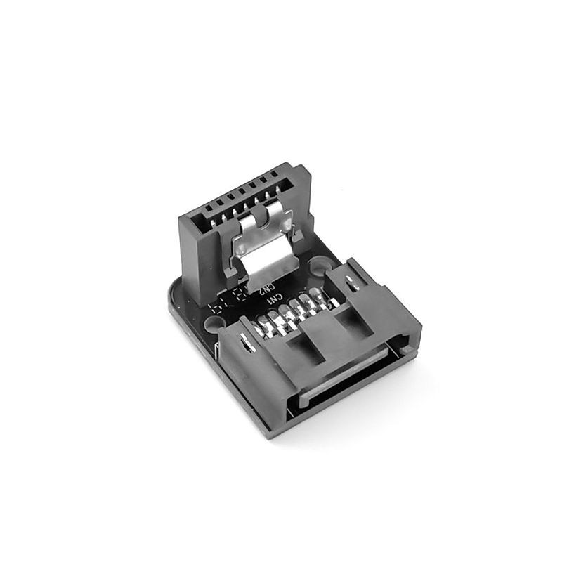 XT-XINTE SATA 7Pin Converter 7 Pin Male to 7P Female 90 Degree Angled SATA Adapter Mainboard Motherboard for Desktops Computer PC SSD HDD