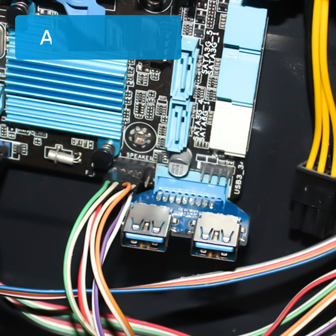 thumbnail image 2 of Chenyang USB3.0 Motherboard 19/20Pin To USB-C Type-C Dual Ports Female... 2 of 10