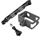 XT-XINTE Anti-fall protective Sports camera shell PLA material for DJI OSMO Action + Aluminum alloy metal extension rod