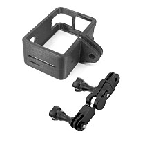  XT-XINTE For DJI OSMO Action Camera Anti-fall Camera protective Frame + Universal Aluminium 360 Degree Swivel Rotating Tripod Mount Adapter