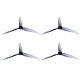 GEMFAN 2 Pairs Hurricane SL 5125 Three-leaf Paddles PC paddles ​1.5mm 2mm Suitable for 2204-2206 Motor