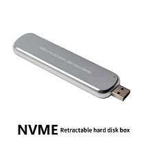 XT-XINTE USB3.0 M.2 SSD Case for PCI-E NVME M Key Retractable USB Type-A m2 2242/2260/2280 HDD Enclosure Portable External Hard Drive Box