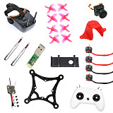 JMT DIY 85MM FPV Racing Drone Quadcopter Kit Standard Version with Crazybee F4 Lite Turbo Eos2 Camera LST-009 FPV Goggles LiteRadio 2 Frsky Remote Controller