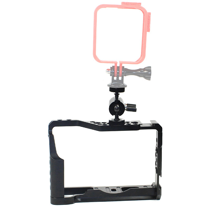BGNING BTL-FT3 Aluminum Alloy Rabbit Cage Camera Protection Frame Tripod Expansion Platform Handheld Cold Shoe Mount Fill Light Base Camera Accessories ​ for Fuji XT2 / XT3 Camera Universal Anti-loose Connection Arm Adjustable Direction Wrench Screw