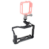 BGNING BTL-FT3 Aluminum Alloy Rabbit Cage Camera Protection Frame Tripod Expansion Platform Handheld Cold Shoe Mount Fill Light Base Camera Accessories ​ for Fuji XT2 / XT3 Camera Universal Anti-loose Connection Arm Adjustable Direction Wrench Screw