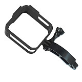 FEICHAO 3D Printed PLA Camera Protective Frame with Extension Arm Helmet Bracket Bend Bar for Gopro MAX Camera