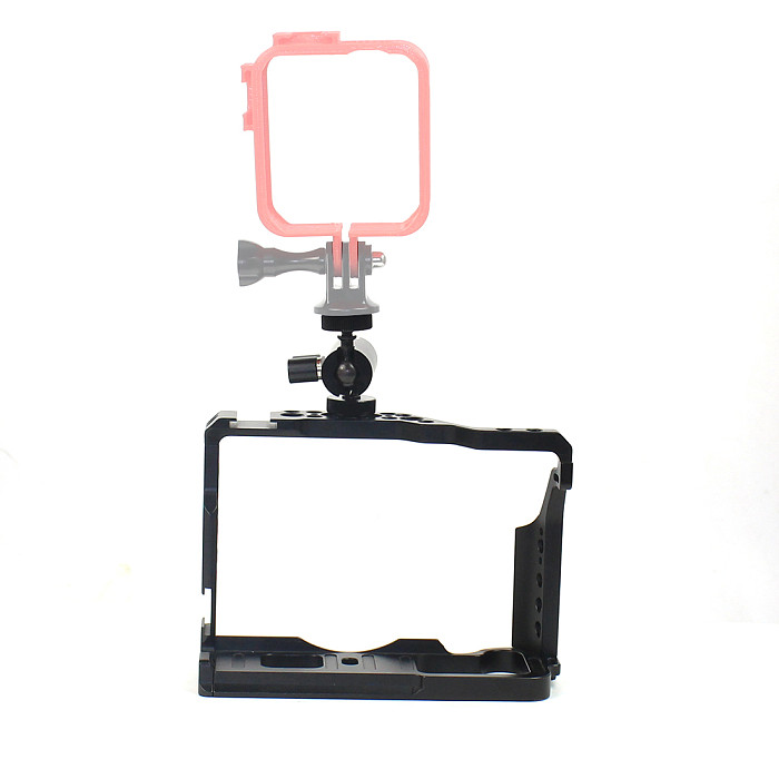 BGNING BTL-FT3 Aluminum Alloy Rabbit Cage Camera Protection Frame Tripod Expansion Platform Handheld Cold Shoe Mount Fill Light Base Camera Accessories ​ for Fuji XT2 / XT3 Camera Universal Anti-loose Connection Arm Adjustable Direction Wrench Screw