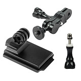 FEICHAO Helmet Accessories Cuttlefish Dried Helmet Mount Magic Hand 1/4 Screw Adapter for GOPRO 8 / GOPRO MAX / GOPRO Full Seriers / GitUp and Other Sports Cameras