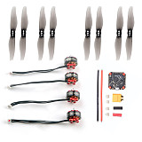 Happymodel EX1204 5000KV 6500KV 2-4S CW CCW Brushless Motors 3018 3x1.8 3 Inch PC Propeller GHF411AIO F4 Flight Controller For FPV Racing Drone 3 Inch Toothpick Quadcopter