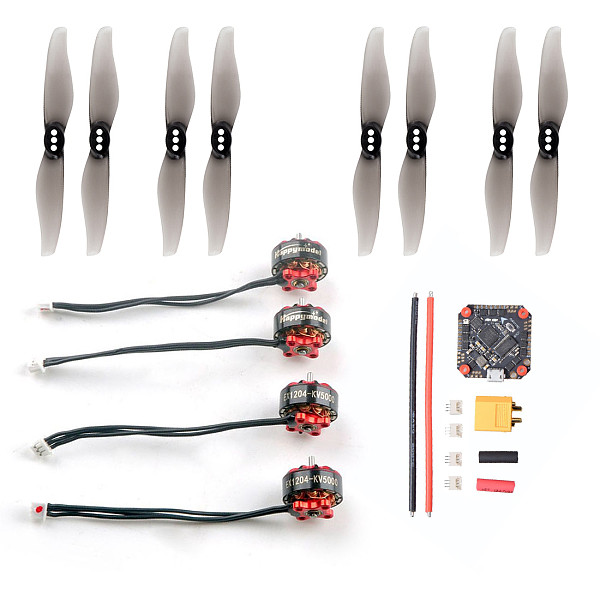 Happymodel EX1204 5000KV 6500KV 2-4S CW CCW Brushless Motors 3018 3x1.8 3 Inch PC Propeller GHF411AIO F4 Flight Controller For FPV Racing Drone 3 Inch Toothpick Quadcopter