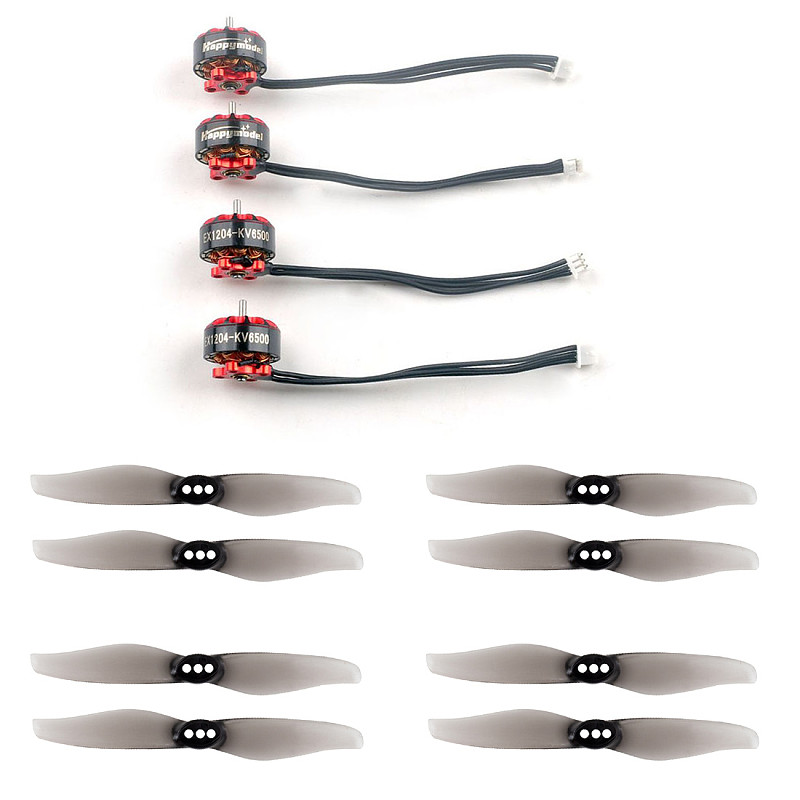 Happymodel EX1204 1204 5000KV 6500KV 2-4S CW CCW Brushless Motors 1.5mm Shaft Hurricane 3018 3x1.8 3 Inch 2-Blade PC Propeller For FPV Racing Drone 3 Inch Toothpick Quadcopter