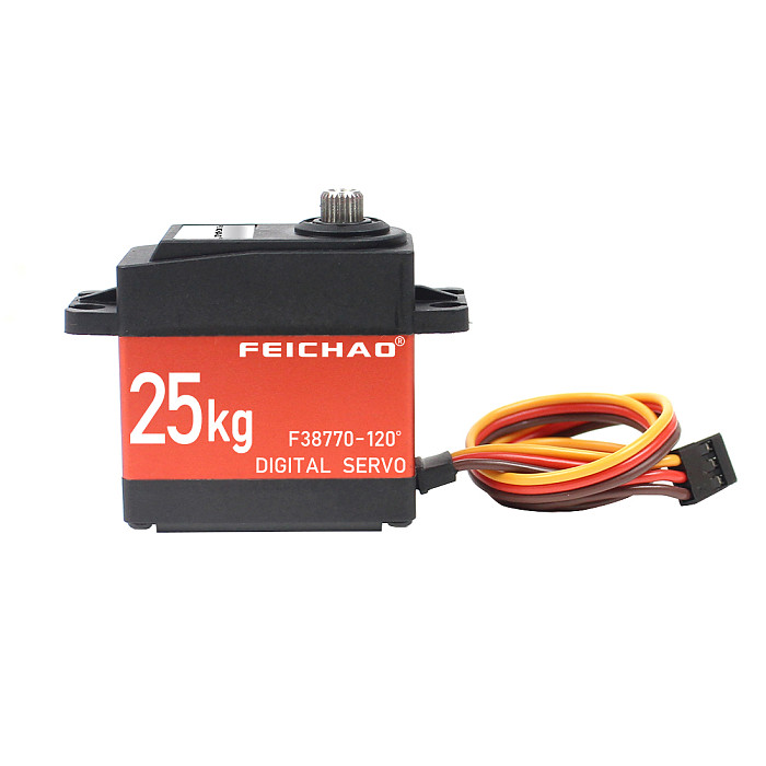 FEICHAO 25KG Digital Servo Robot Large Torque Metal Shell Servo Aluminum 25T Metal Servo Arm With Screws For RC Model